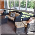 L01. Martha Stewart Living indoor/outdoor wicker furniture. 